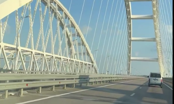 Как выглядит Крымский мост после теракта: видео