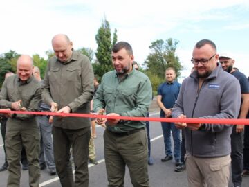 В ДНР после ремонта открыли движение по трассе Амвросиевка - Мариуполь
